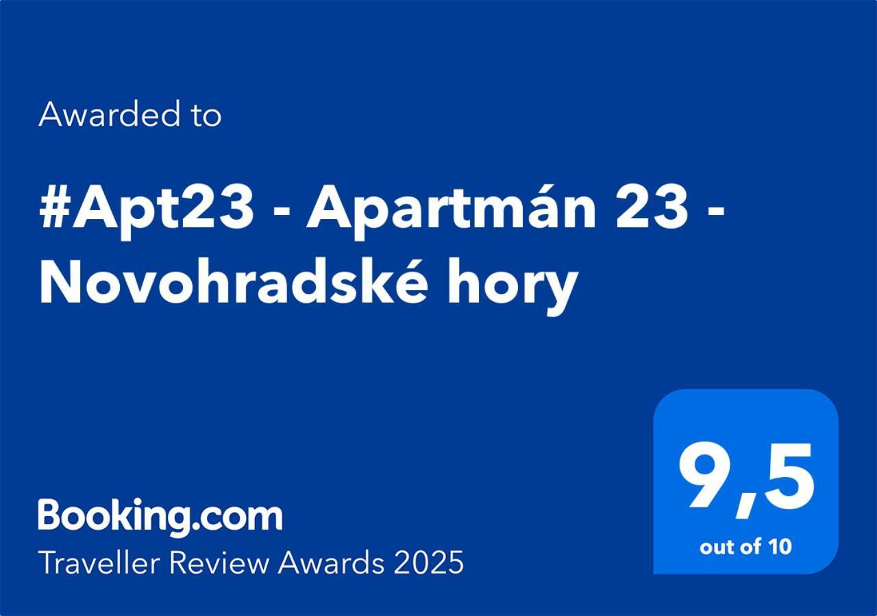 #Apt23 - Apartman 23 - Novohradske Hory Benesov nad Cernou Exteriér fotografie